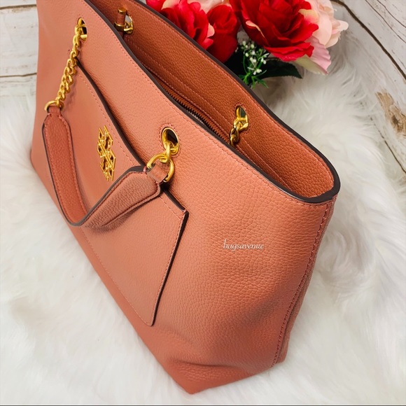 Tory Burch Britten satchel Tramonto large tote 498 - Picture 4 of 10